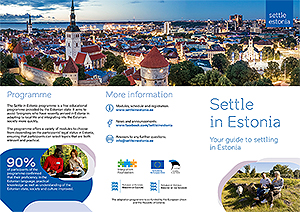 Leaflet about the adaptation programme Settle in Estonia (PDF)